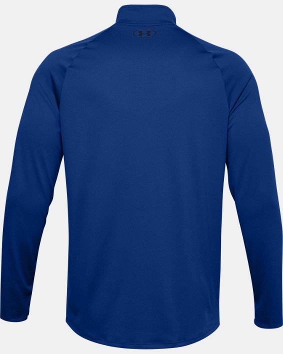 Herren UA Tech™ Shirt mit ½-Zip, langärmlig, Blue, pdpMainDesktop image number 5